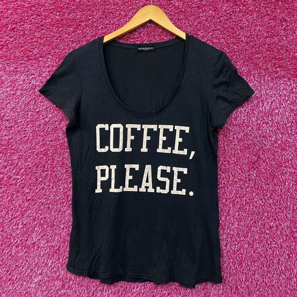 Coffee, Please Womens Tshirt size medium
